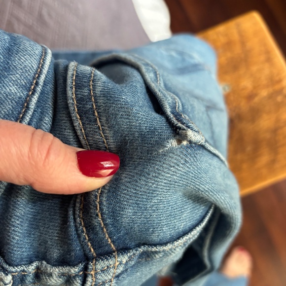 Mother Insider Crop Step Fray Jeans in Different Strokes color - Picture 8 of 9